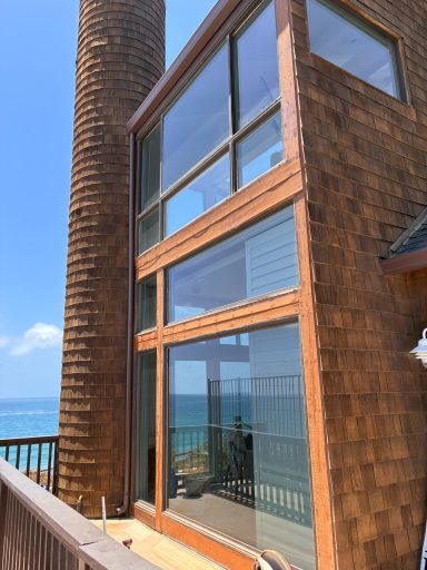 Picture Window wall in a Solana Beach Condo Window wall of building